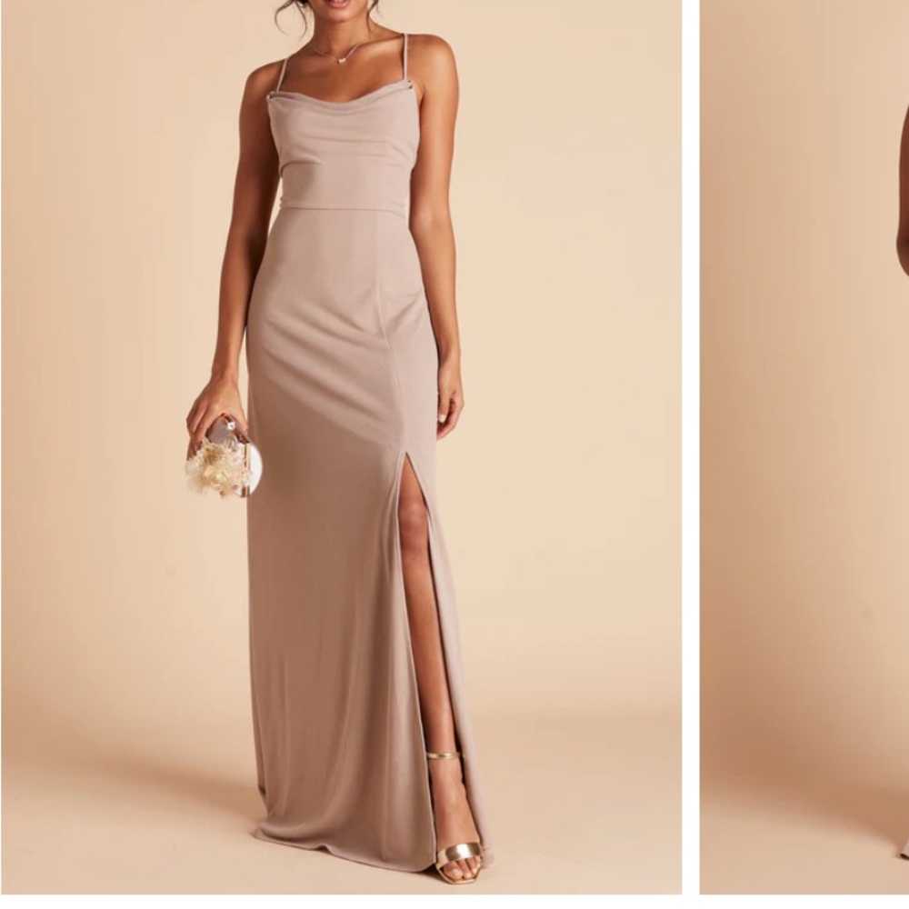 NWT Birdy Grey Ash Dress Crepe Taupe Medium